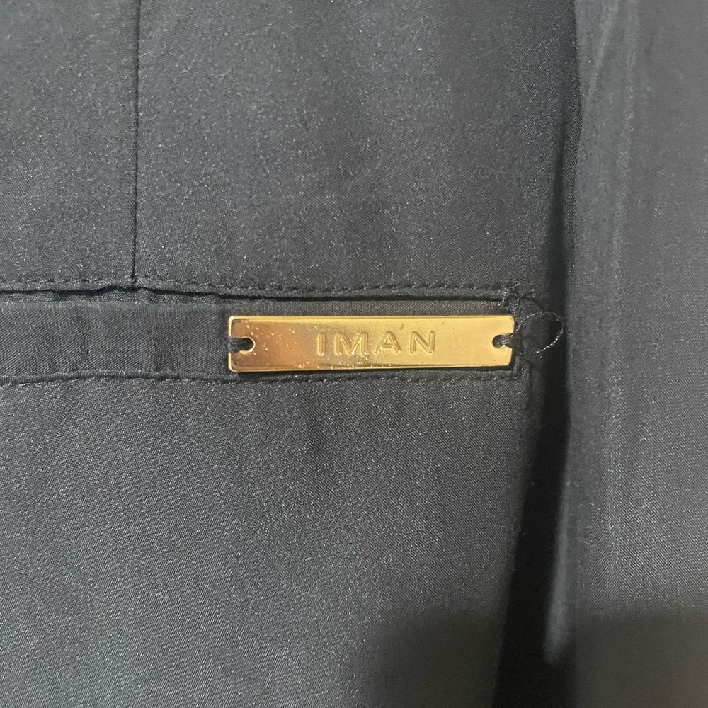 IMAN Classic Black Jogger Pants - Picture 3 of 7
